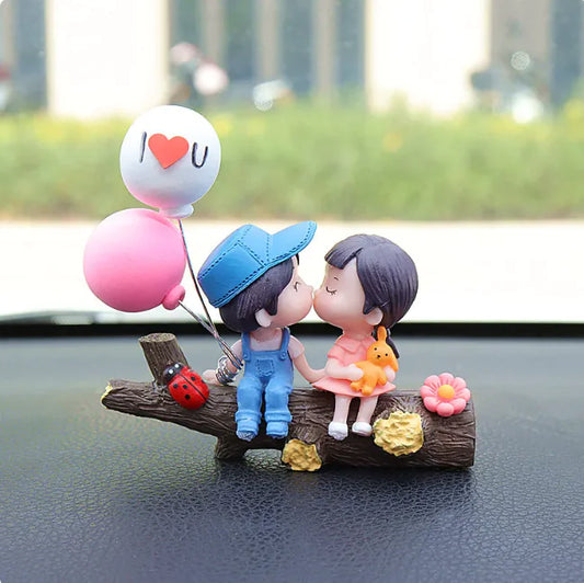 Charming Couple-Themed Car Console Ornaments – Add Love to Your Drive